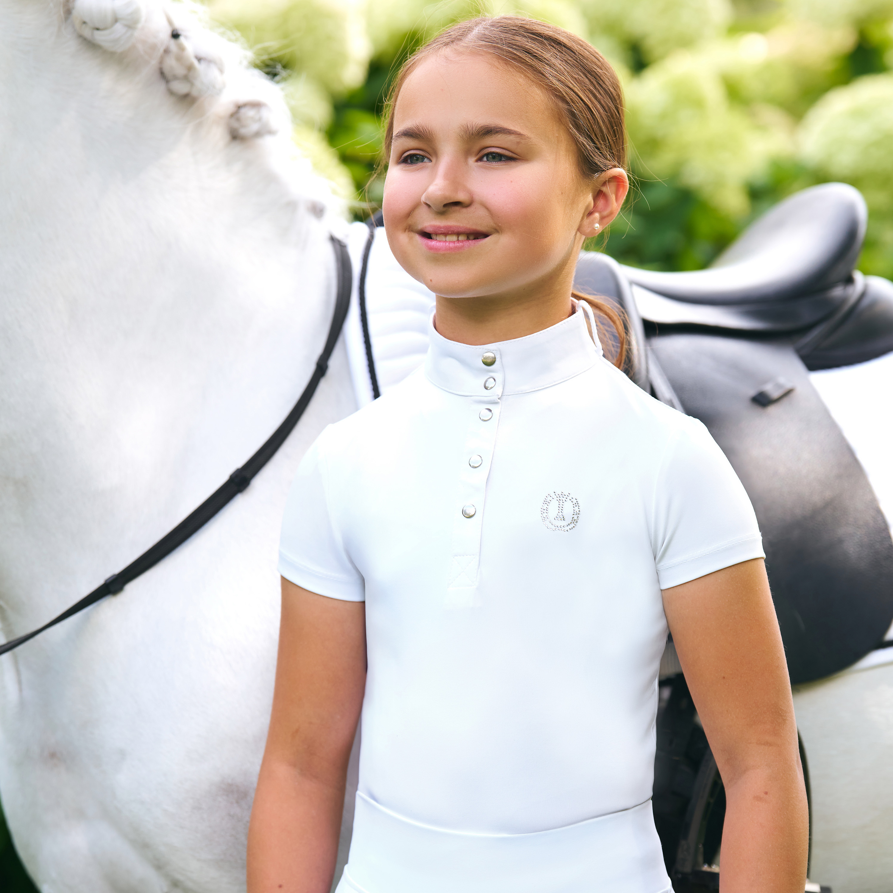 Imperial Riding Junior KIDS Kilpailupaita Basic - Valkoinen - 2