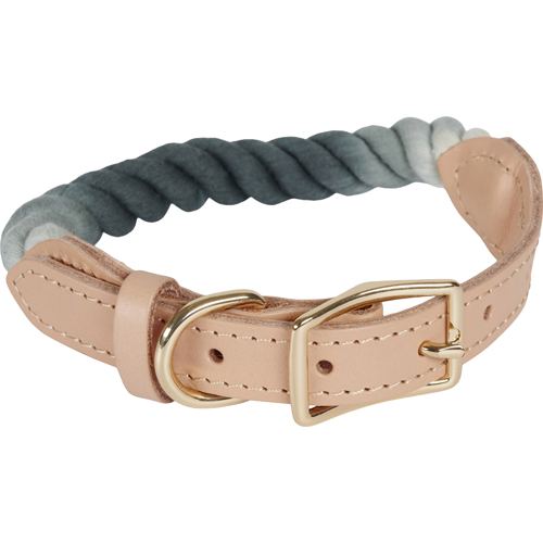 Companion lerfärgat halsband - S: 23- (33-45)
