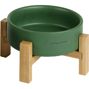 Companion Keramikkskål med stativ - Nordic Green