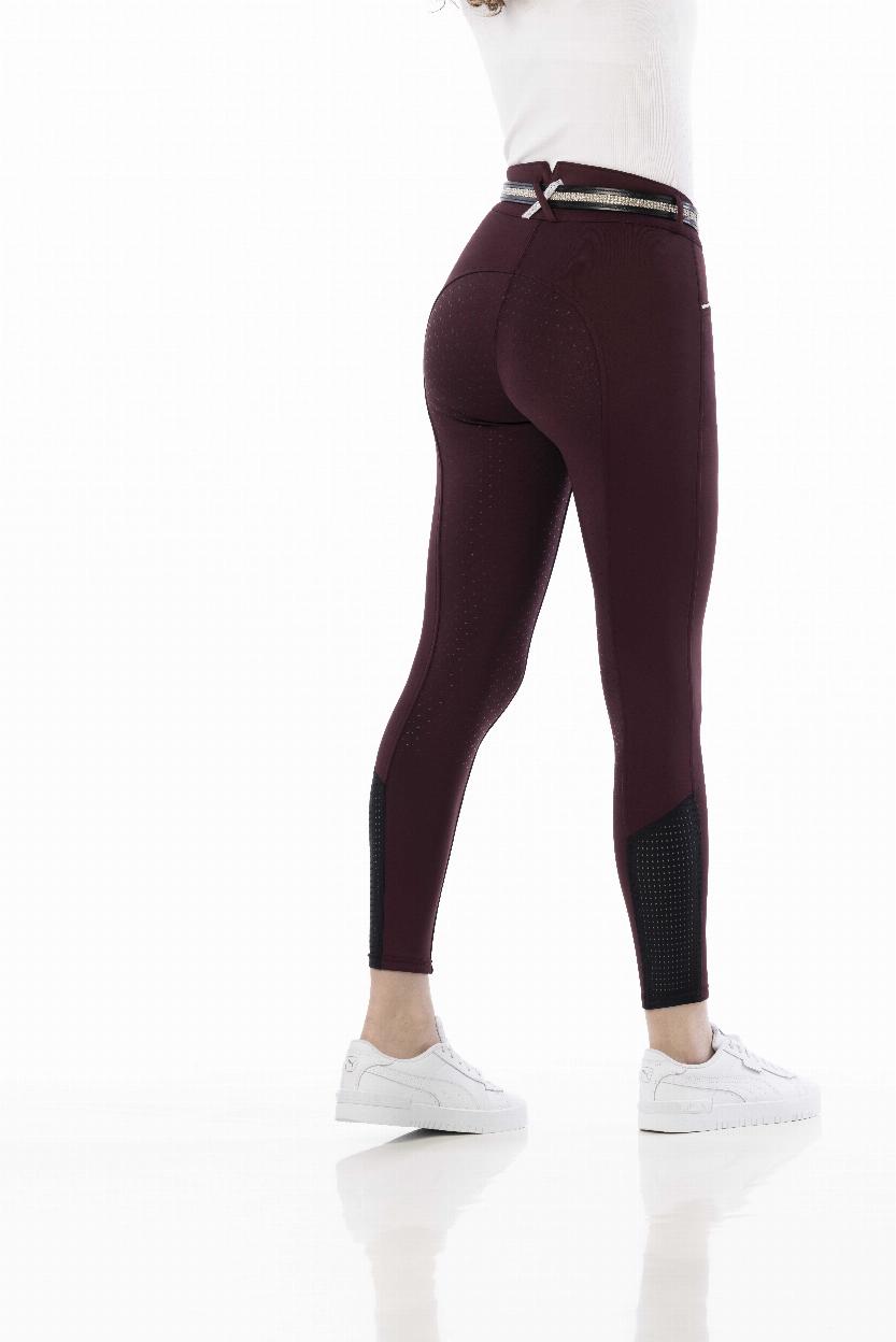 Equitheme Claudine Riding Breeches Burgundy - 3