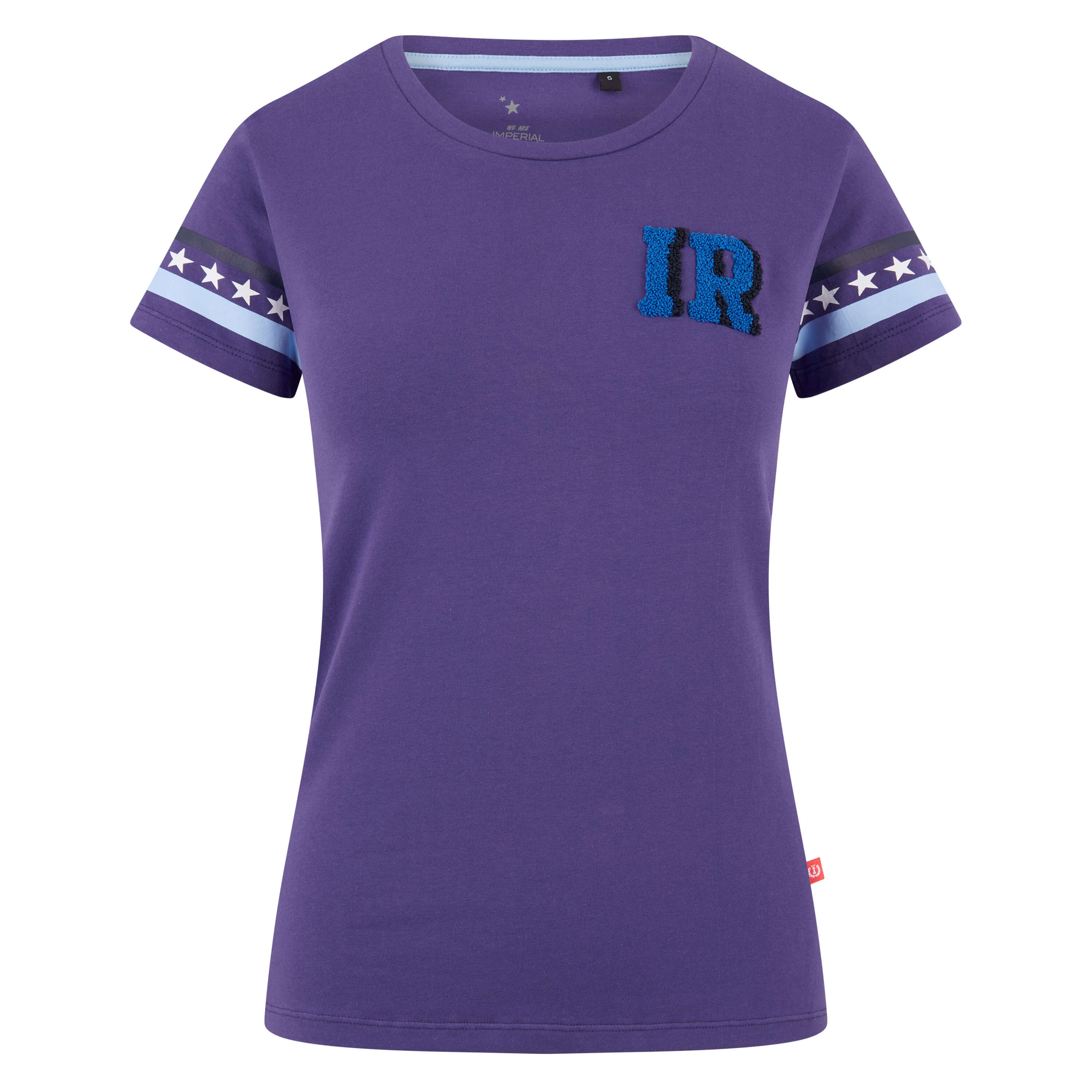 Imperial Riding T-shirt Stars & Stripes - Royal purple