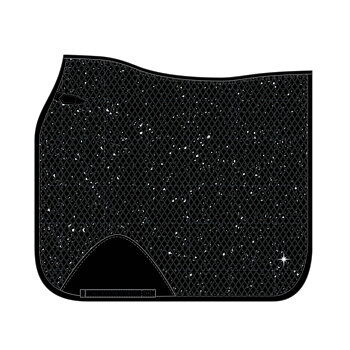 Horse Guard Mesh Glitter Satulahuopa Musta