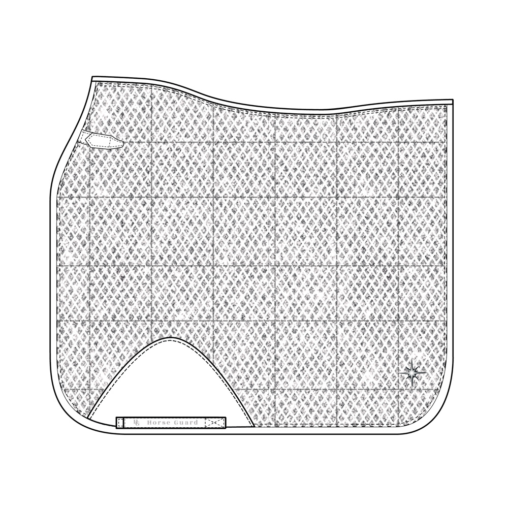 Horse Guard Mesh Glitter Schabrak Vit - 2