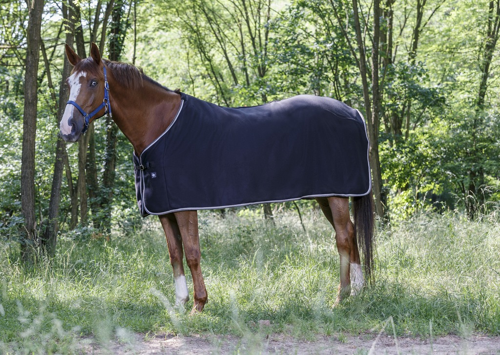 RIDING WORLD Polar Fleecetäcke Svart/Grå, 4'3 - 85 cm