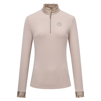 Imperial Riding Junior Top Anna longsleeve - Grau-Sand