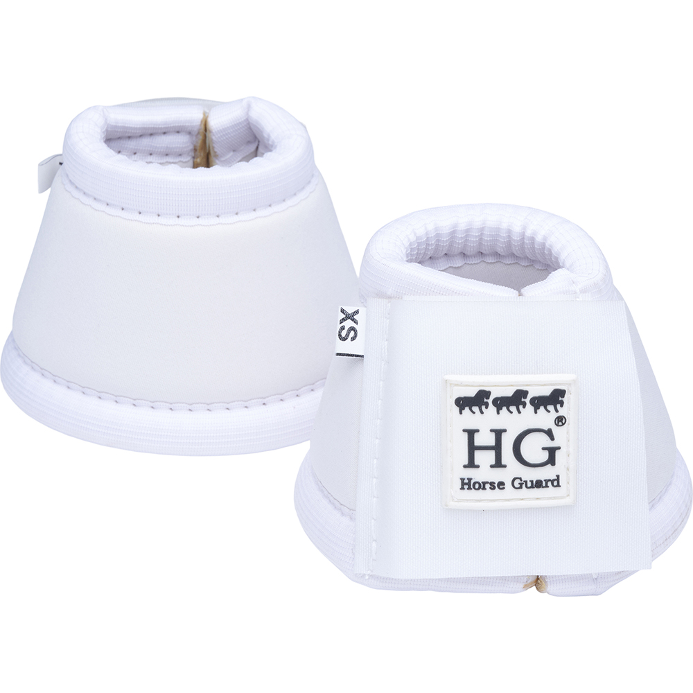 Horse Guard Bell Boots neoprene white