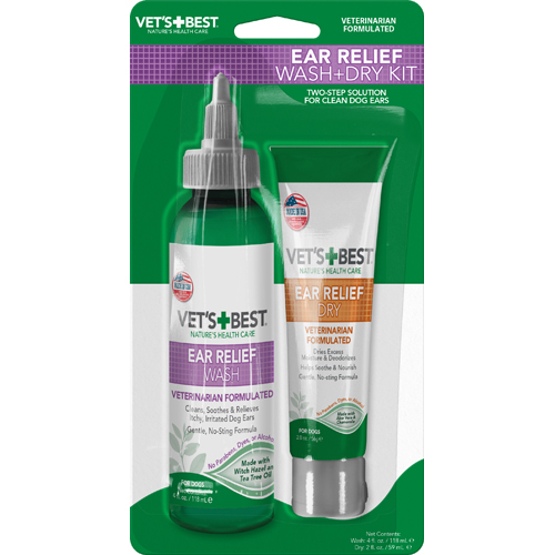 Vets Best Ear and dry set, 118 ml and 56 g