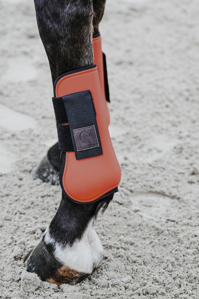EQUITHEME Tendon Boots Orange - 4