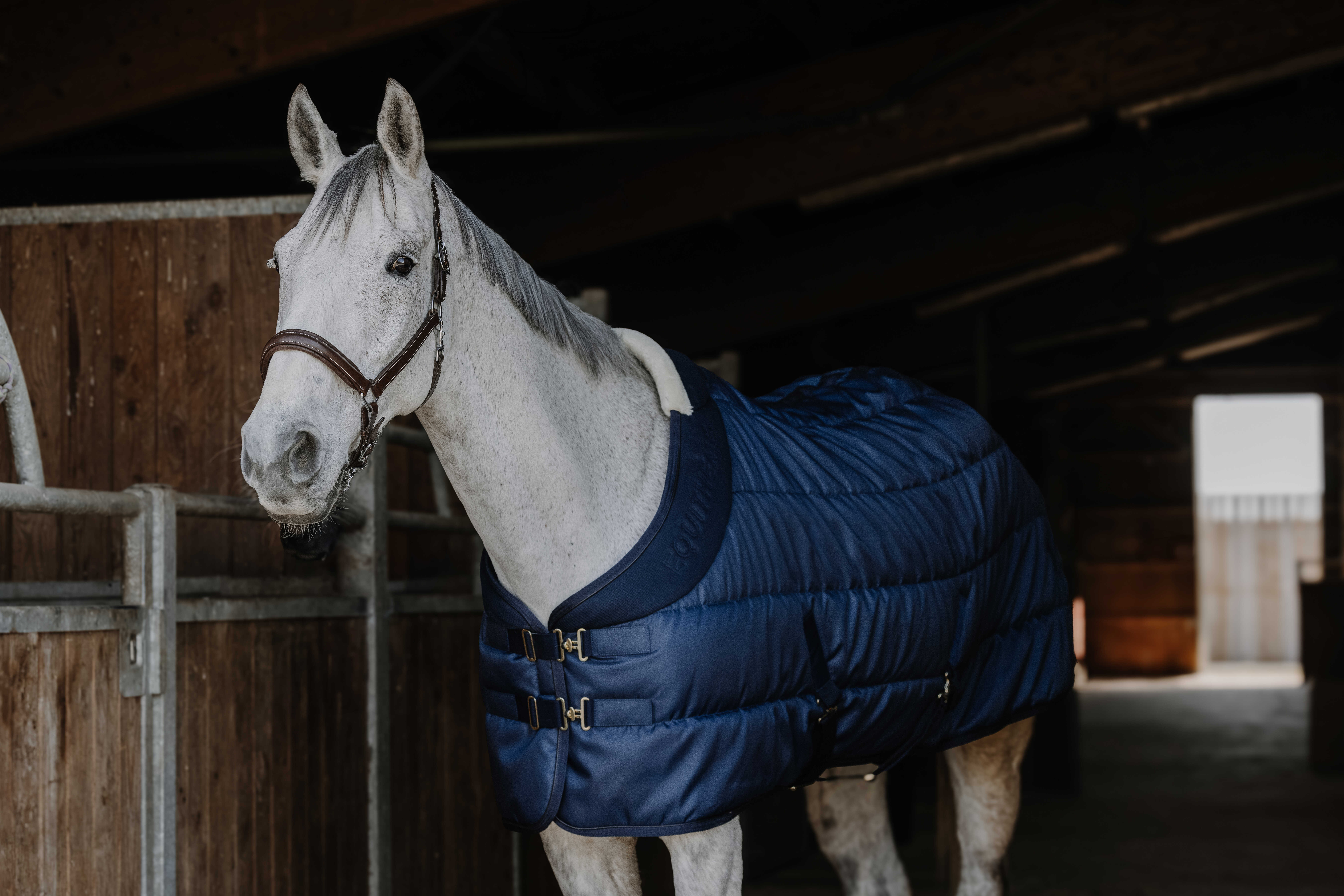 Equitheme Confortec Stable Blanket, 200 g Navy blue - 2