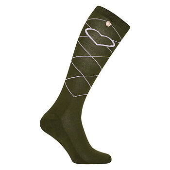 Imperial Riding Socks Imperial Heart Dark olive