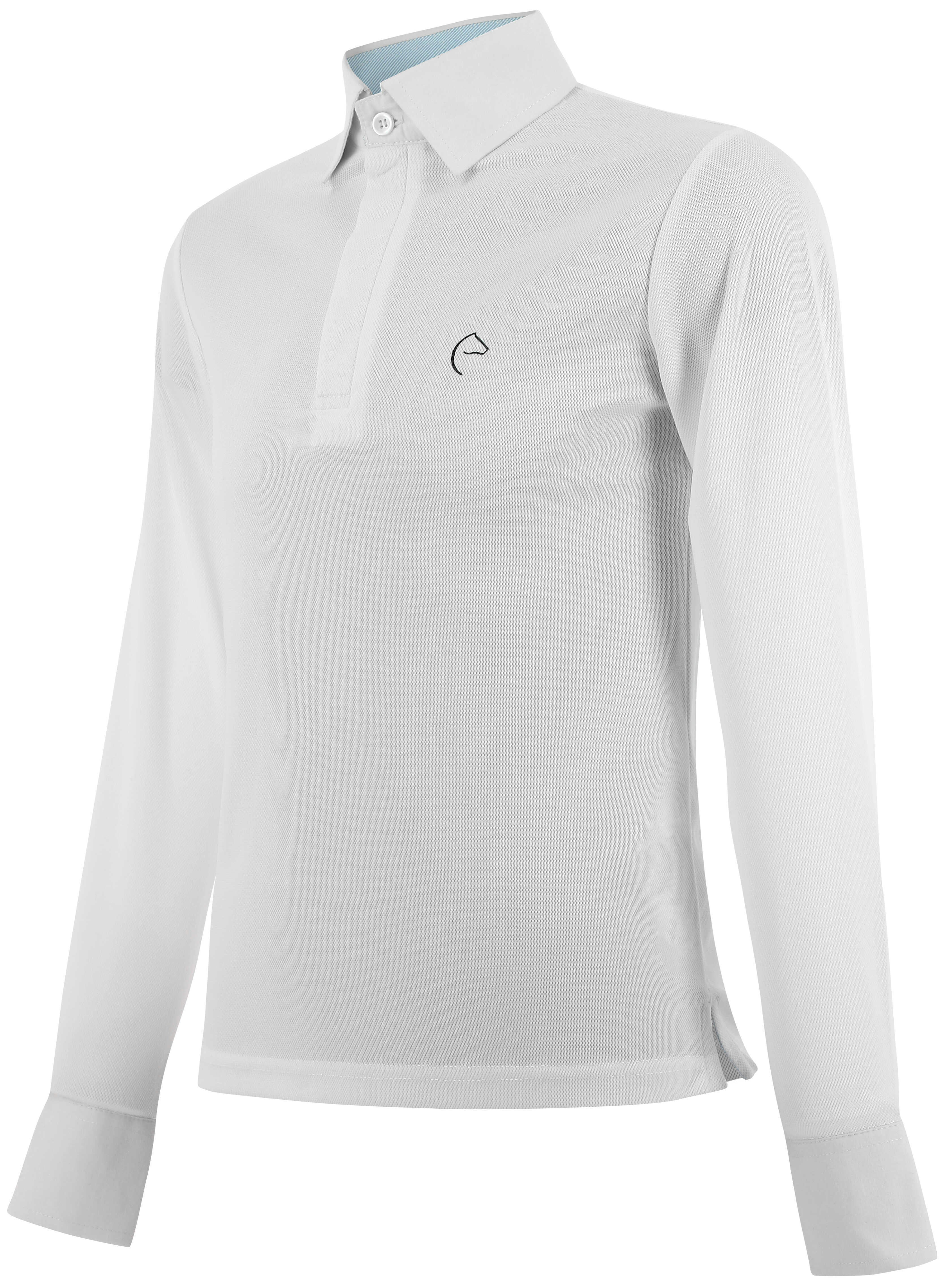Equitheme Kids Dany Mesh Polo Competition Top White - 2