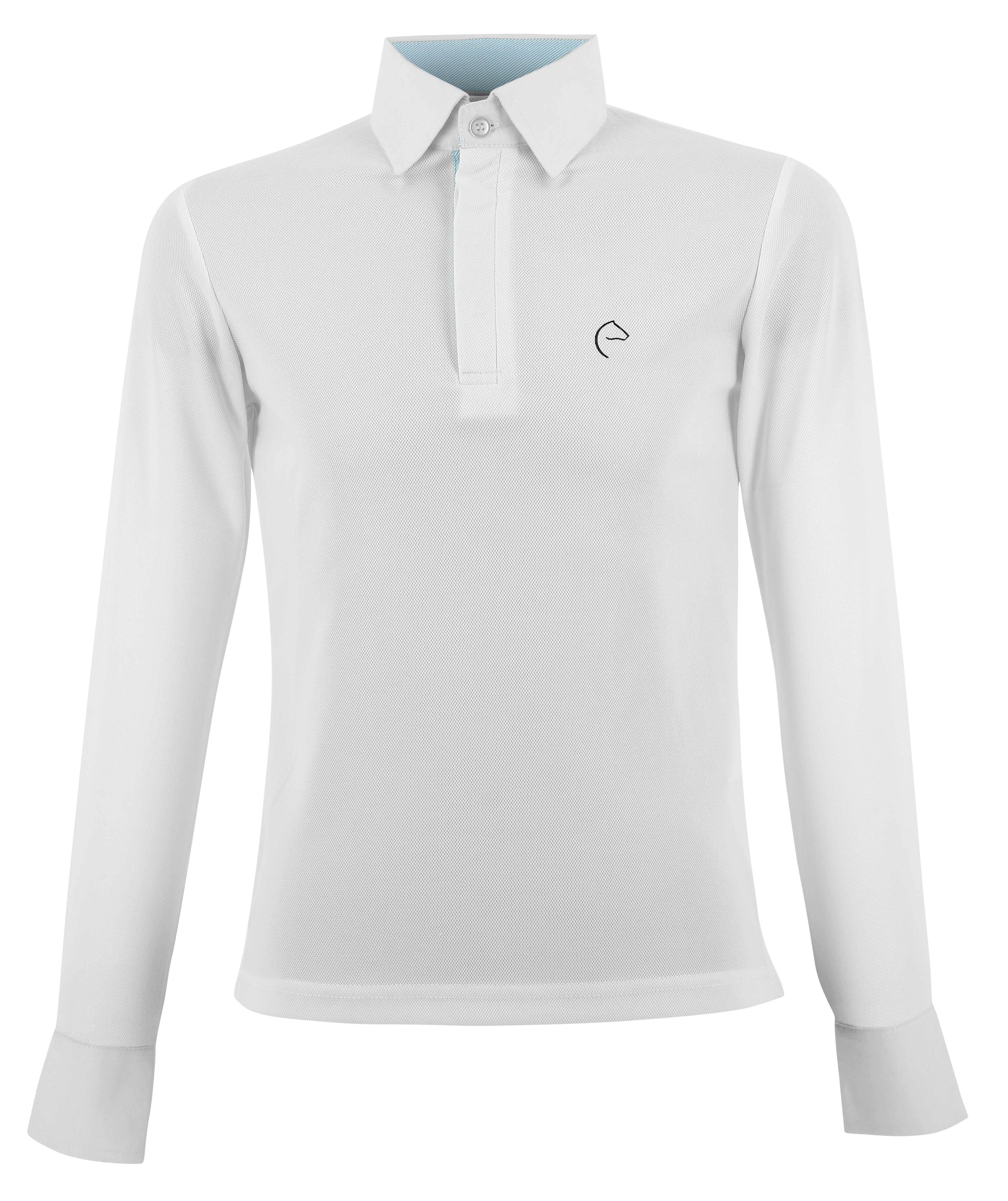 Equitheme Kids Dany Mesh Polo Competition Top White - 3