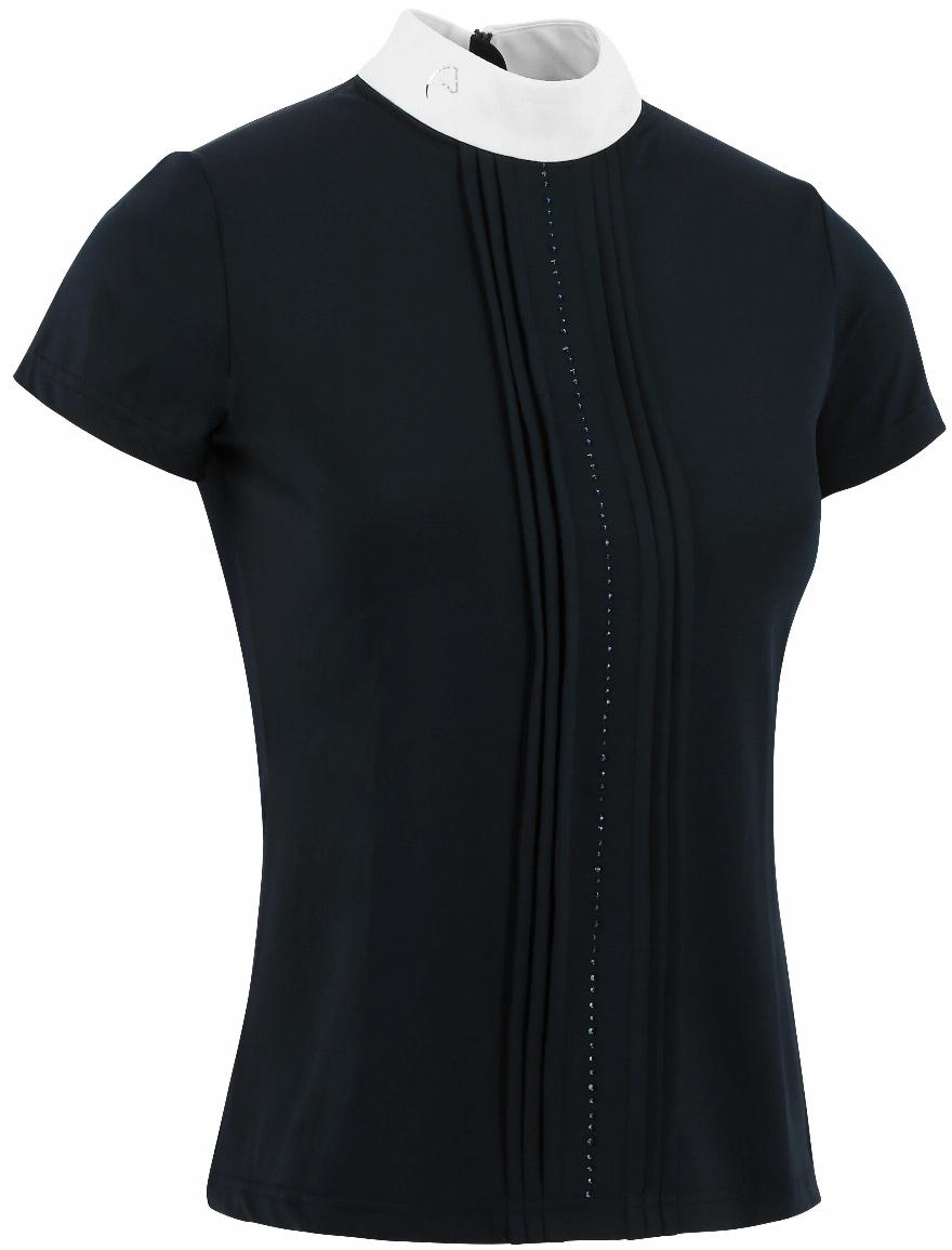 Equitheme Dorla Polo Competition Top Navy blue