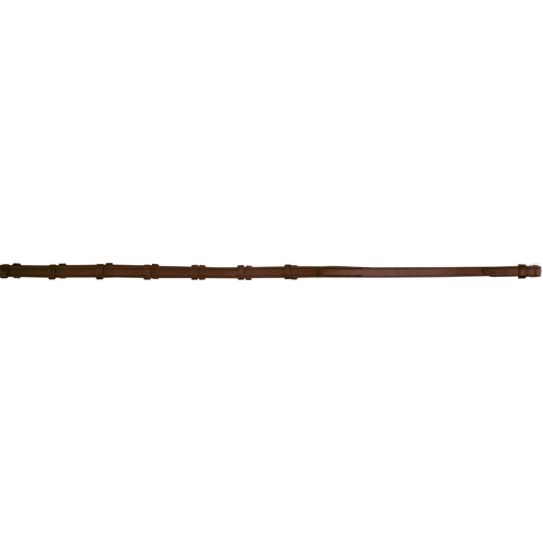 Horse Guard Classic leather/rubber rein w/stoppers choco - 2