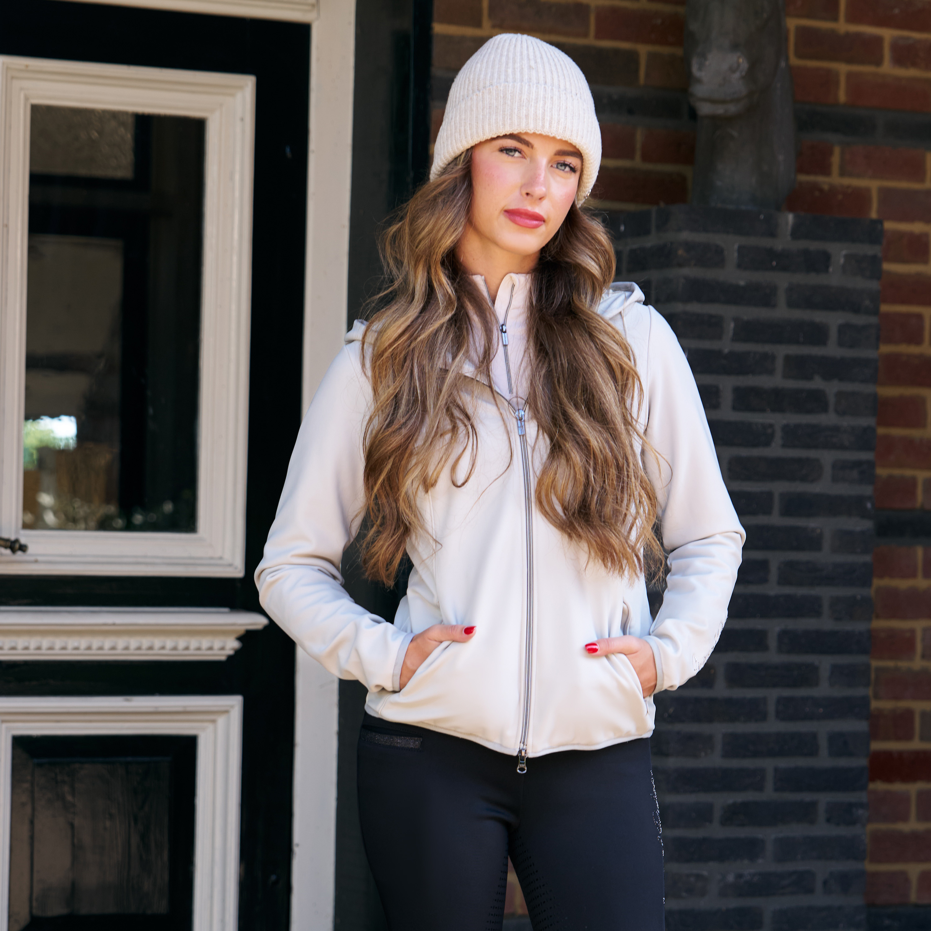 Imperial Riding Softshell jacket Brenda - Grey-Sand - 3