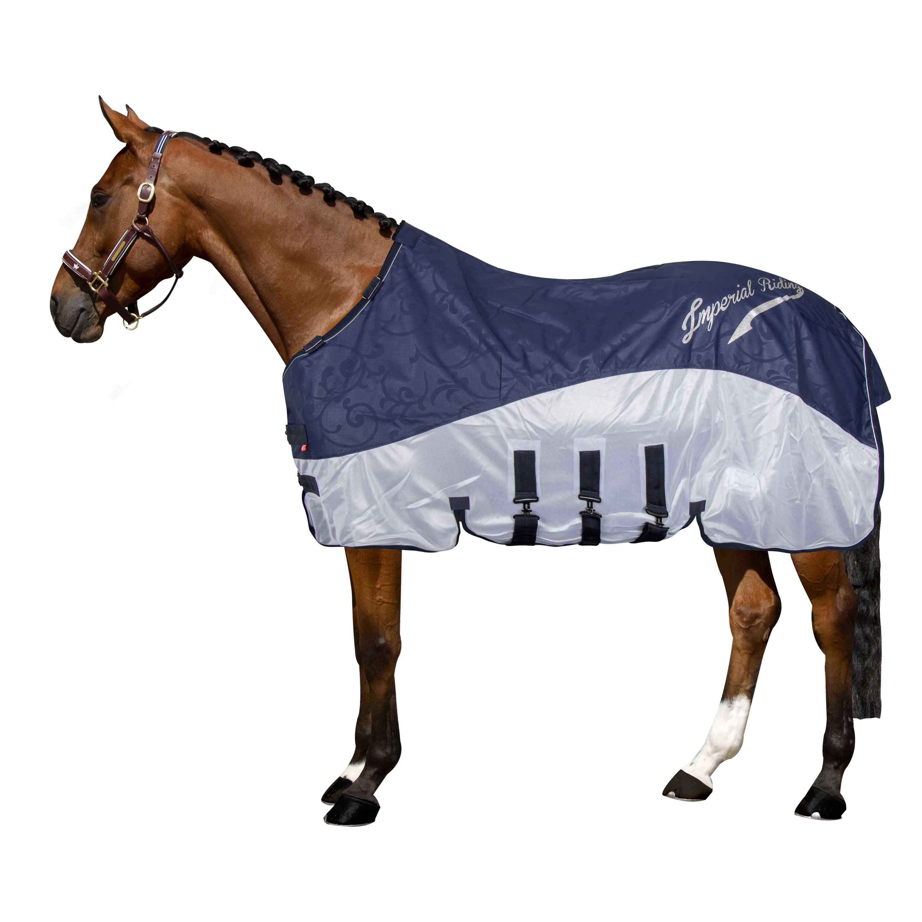 Imperial Riding Sade- ja kärpäsloimi Super-dry Navy - 3