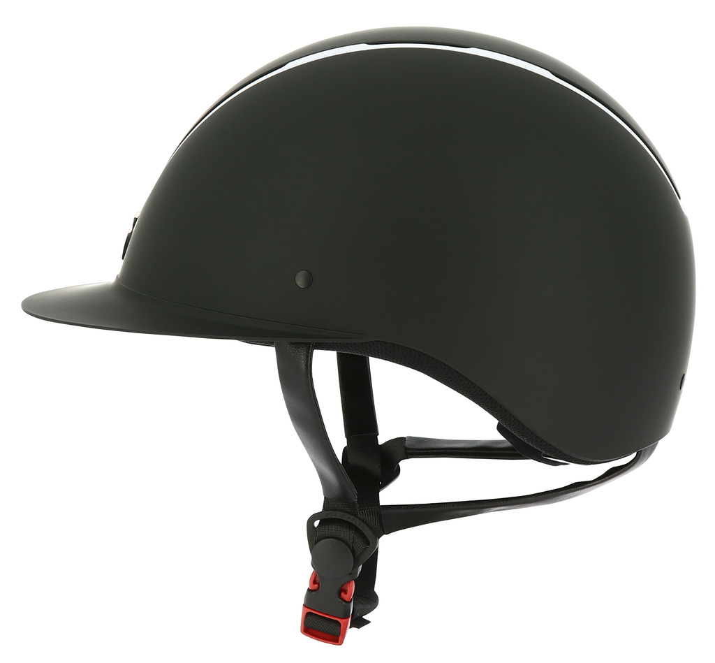 EQUITHEME 'Glint Mat' Ratsastuskypärä Mattamusta/Hopea - 6