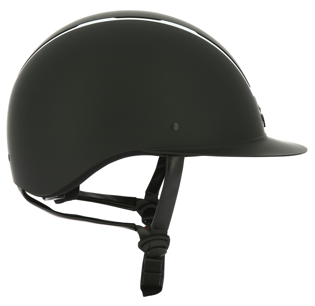 EQUITHEME 'Glint Mat' Ratsastuskypärä Mattamusta/Hopea - 7