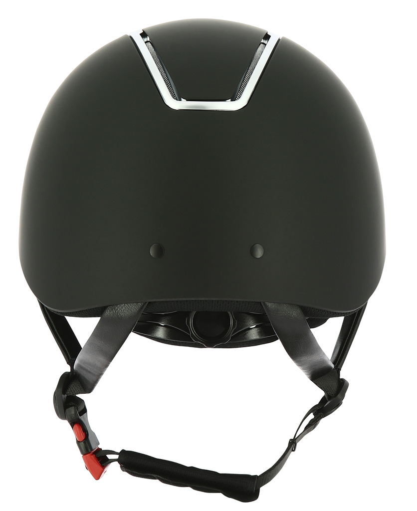EQUITHEME 'Glint Mat' Ratsastuskypärä Mattamusta/Hopea - 4