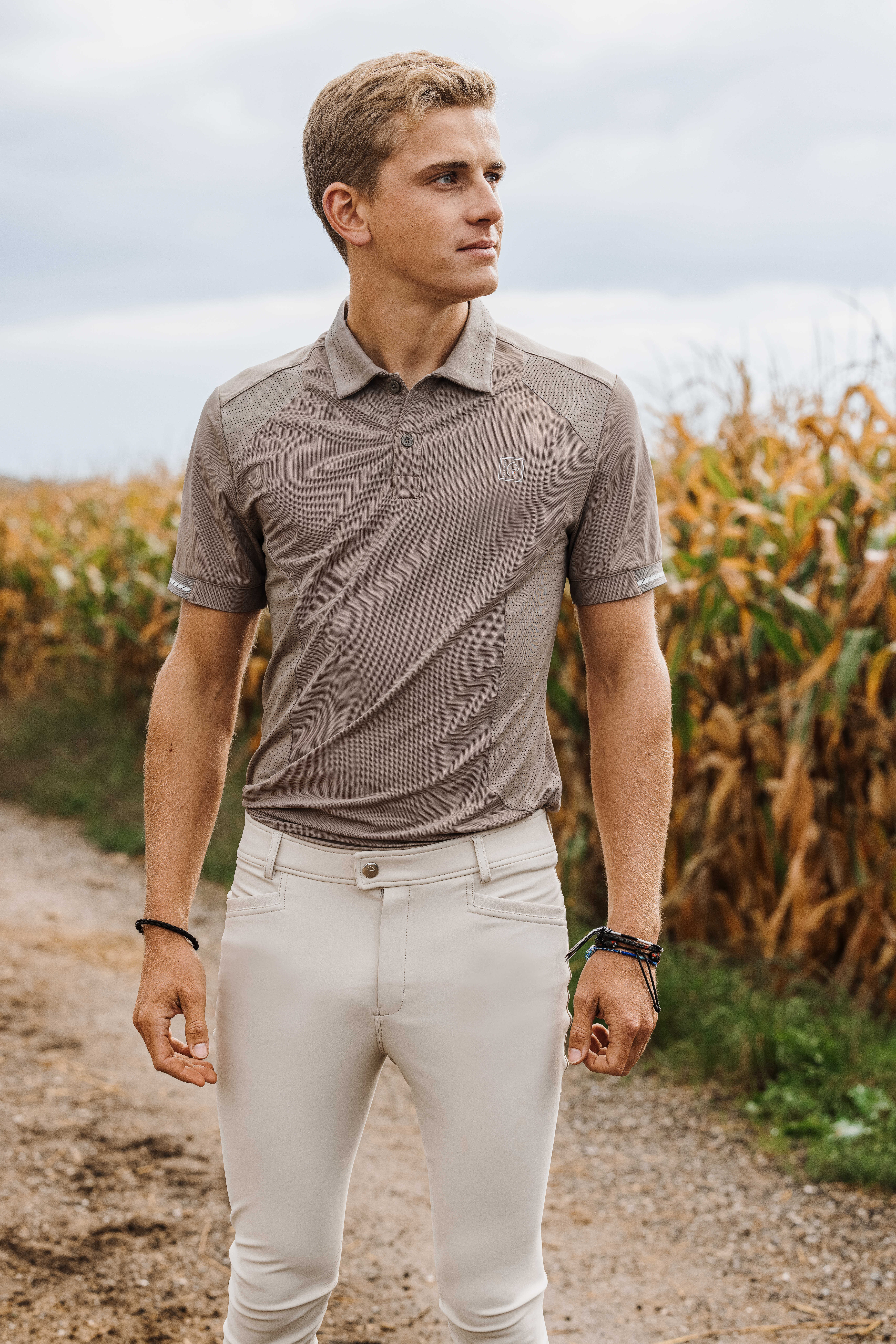 Equitheme Eric Polo Shirt Taupe - 2