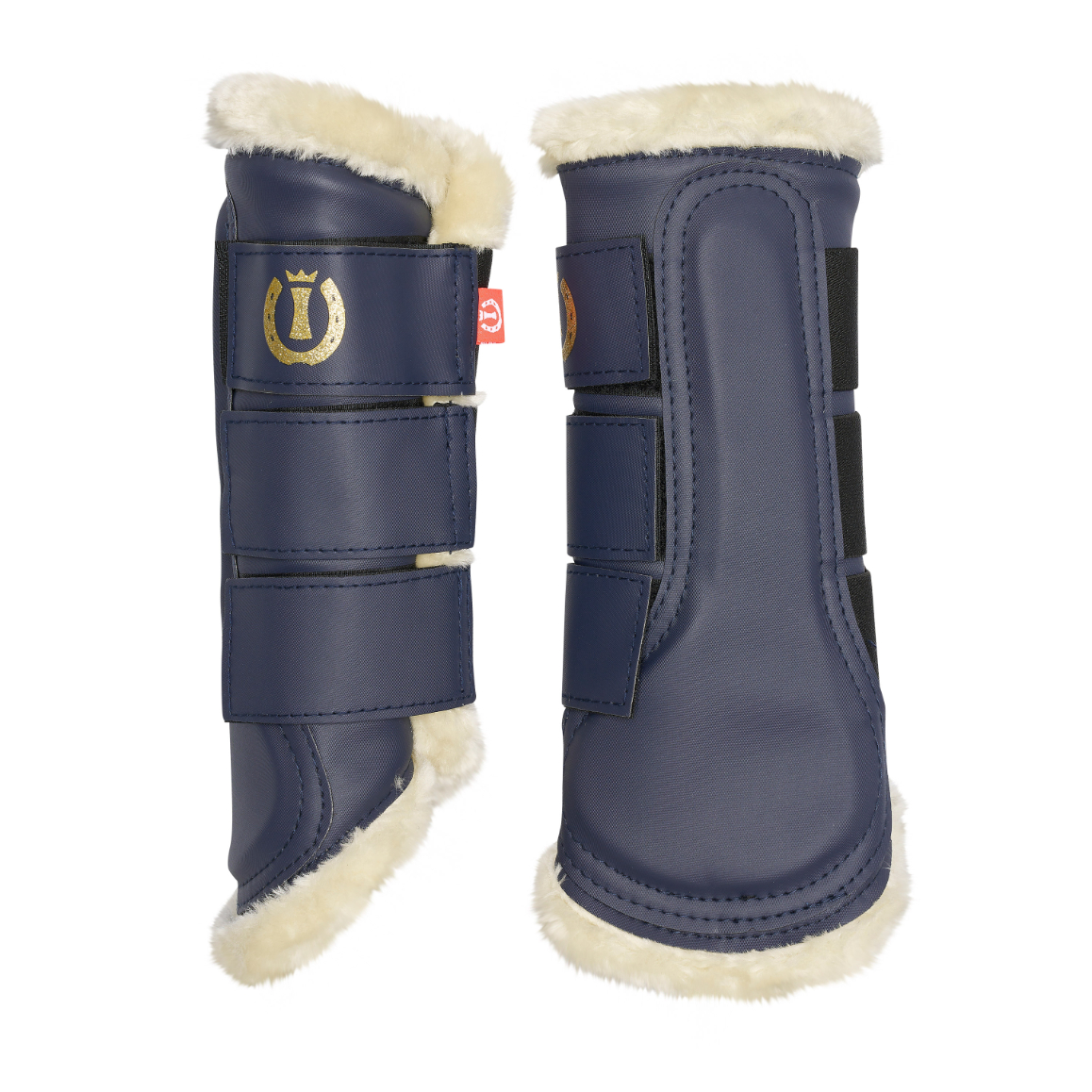 Imperial Riding Benskydd med ludd Classic Navy (Ponny)