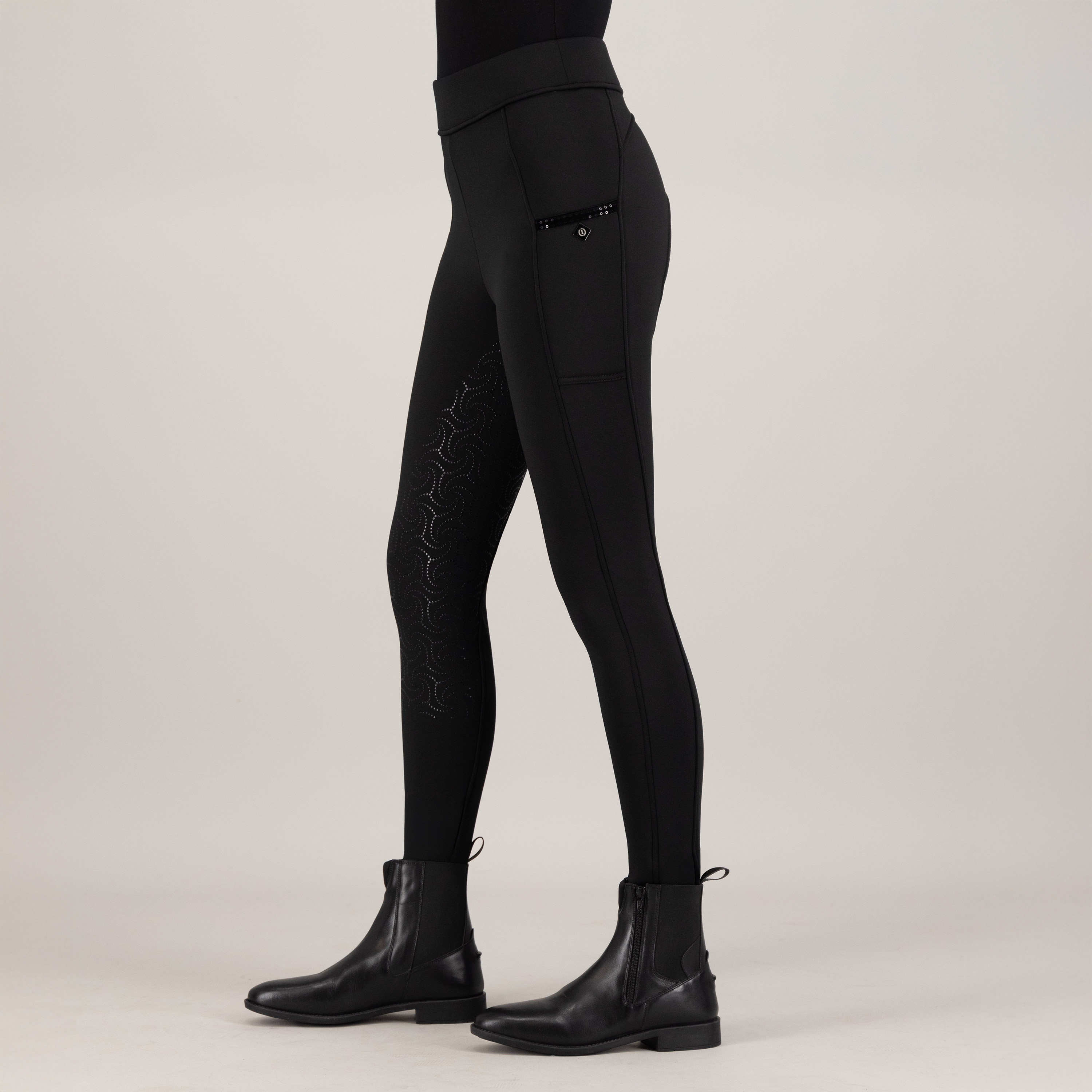 Imperial Riding Riding tights Teddy FullGrip - Black - 5