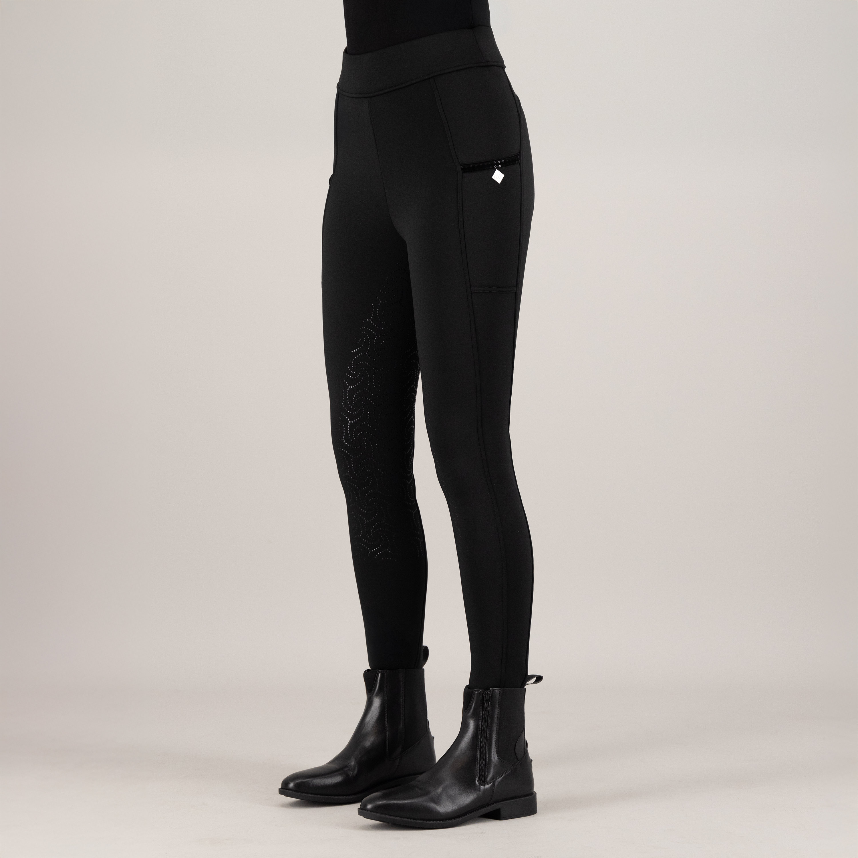 Imperial Riding Riding tights Teddy FullGrip - Black - 7
