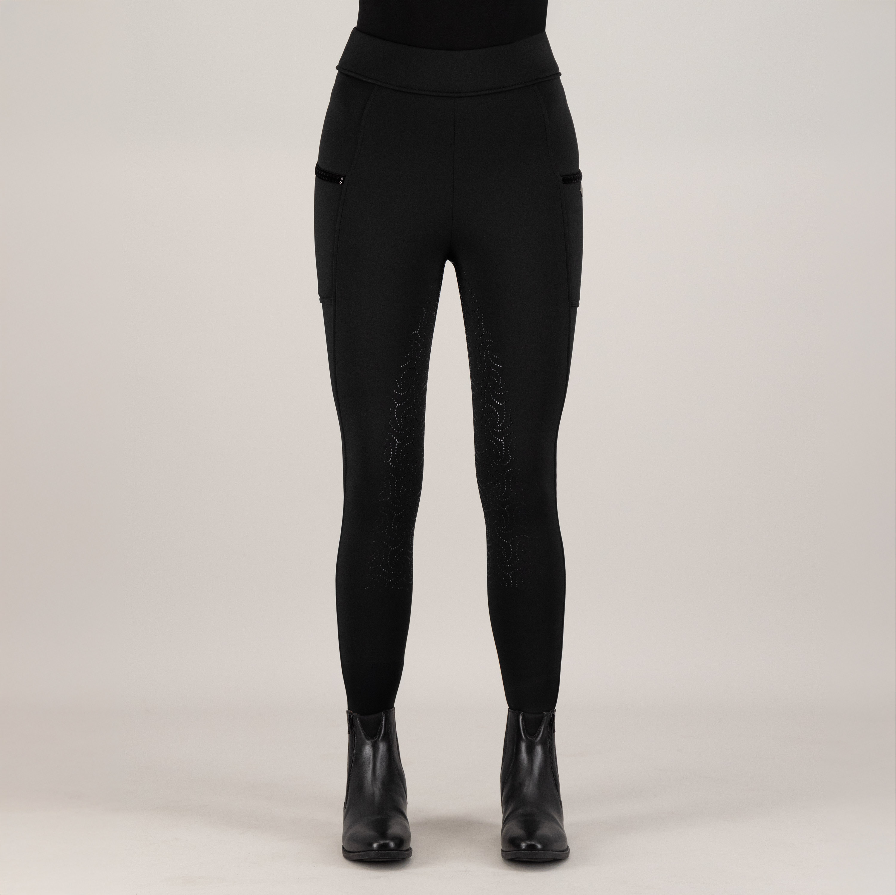 Imperial Riding Riding tights Teddy FullGrip - Black