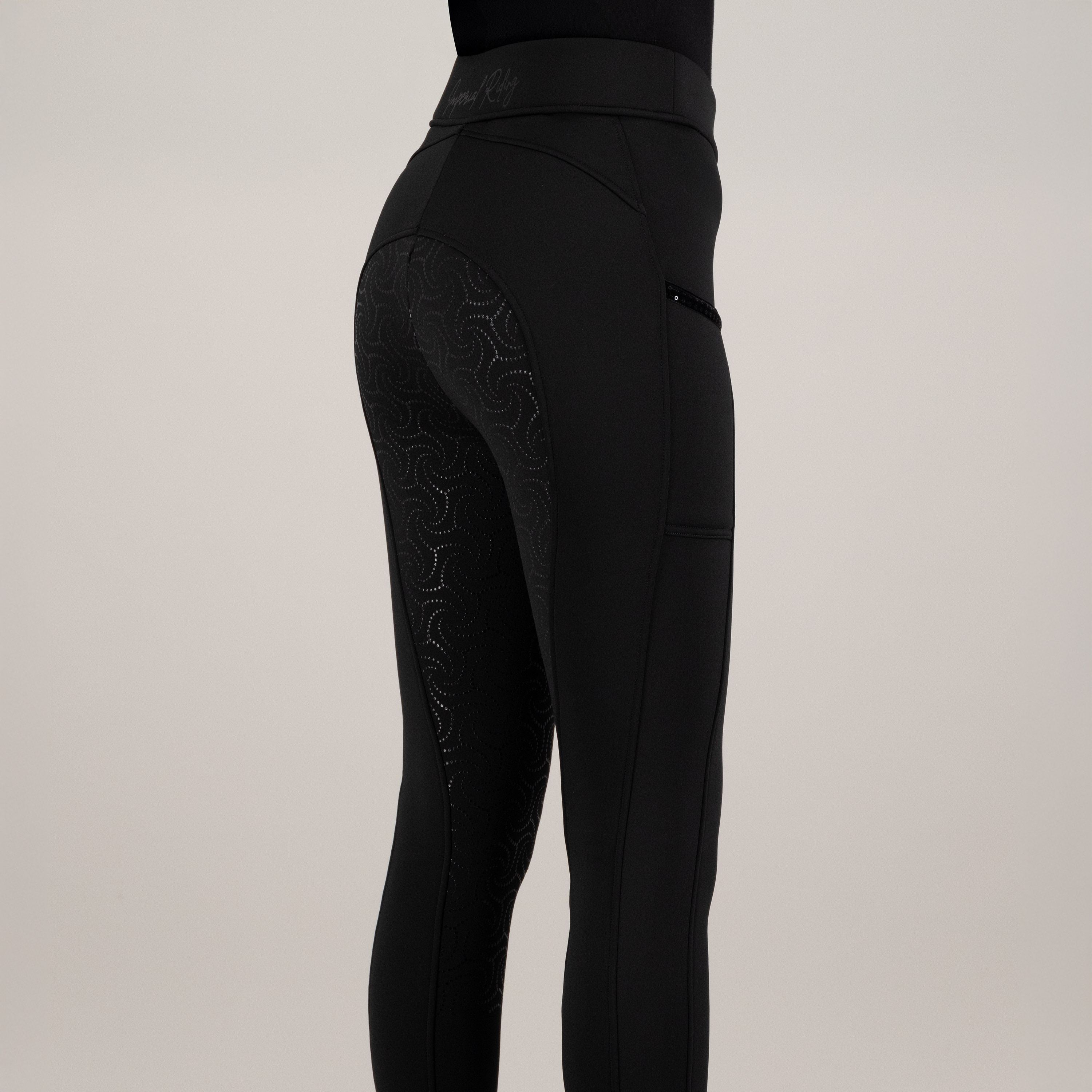 Imperial Riding Riding tights Teddy FullGrip - Black - 4