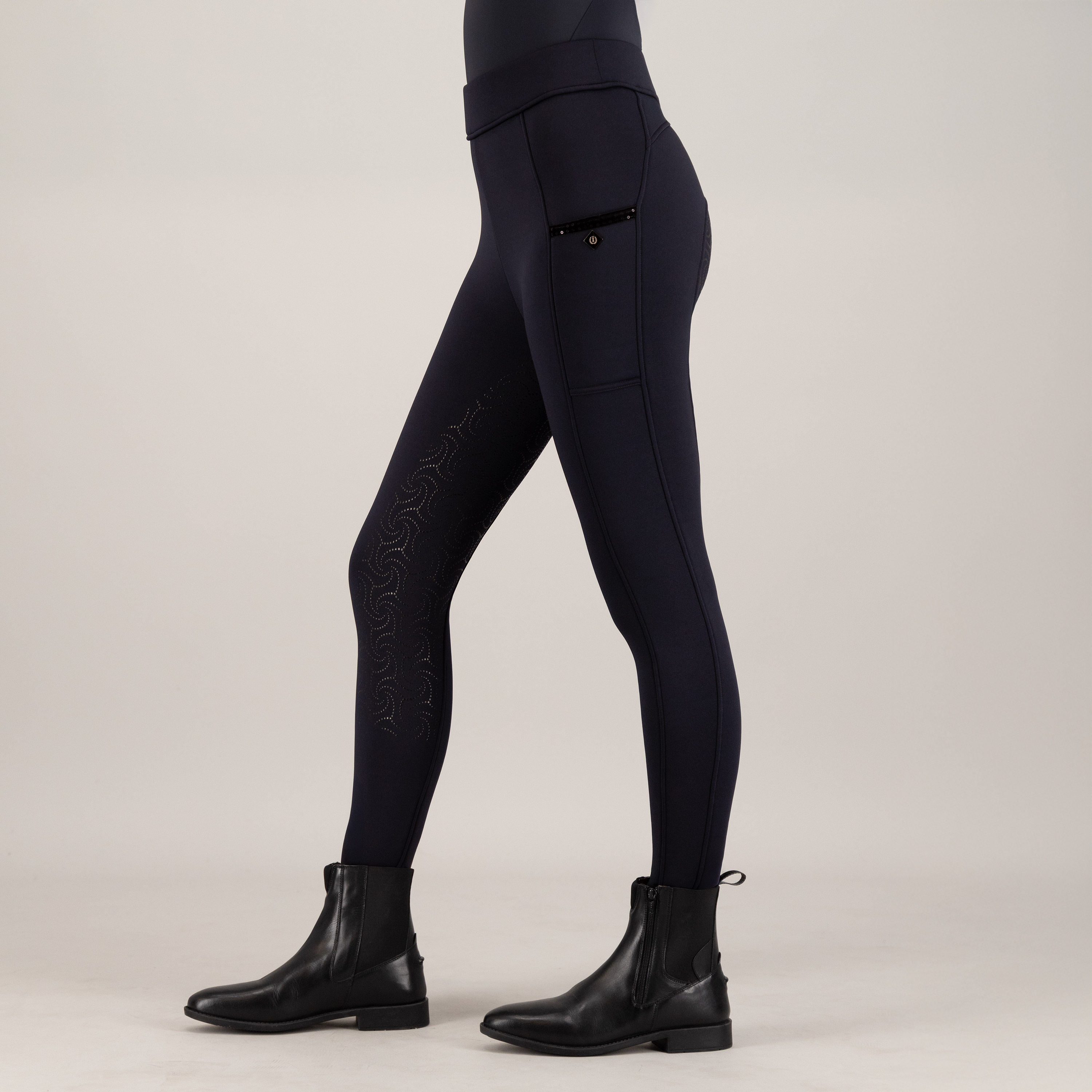 Imperial Riding Riding tights Teddy FullGrip - Navy - 5