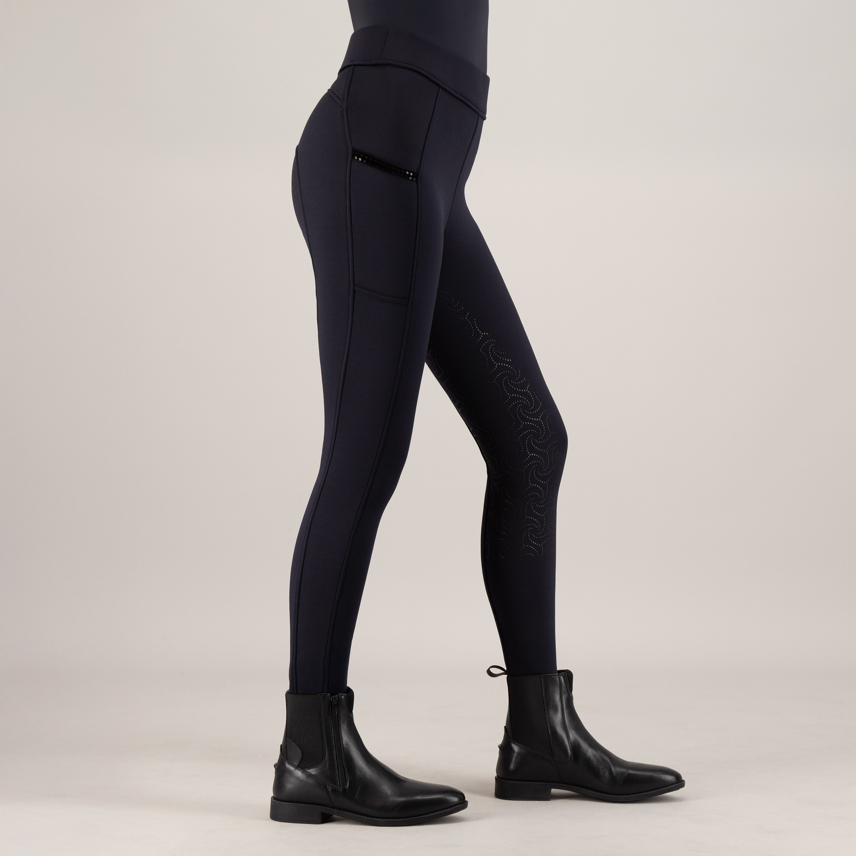 Imperial Riding Riding tights Teddy FullGrip - Navy - 6