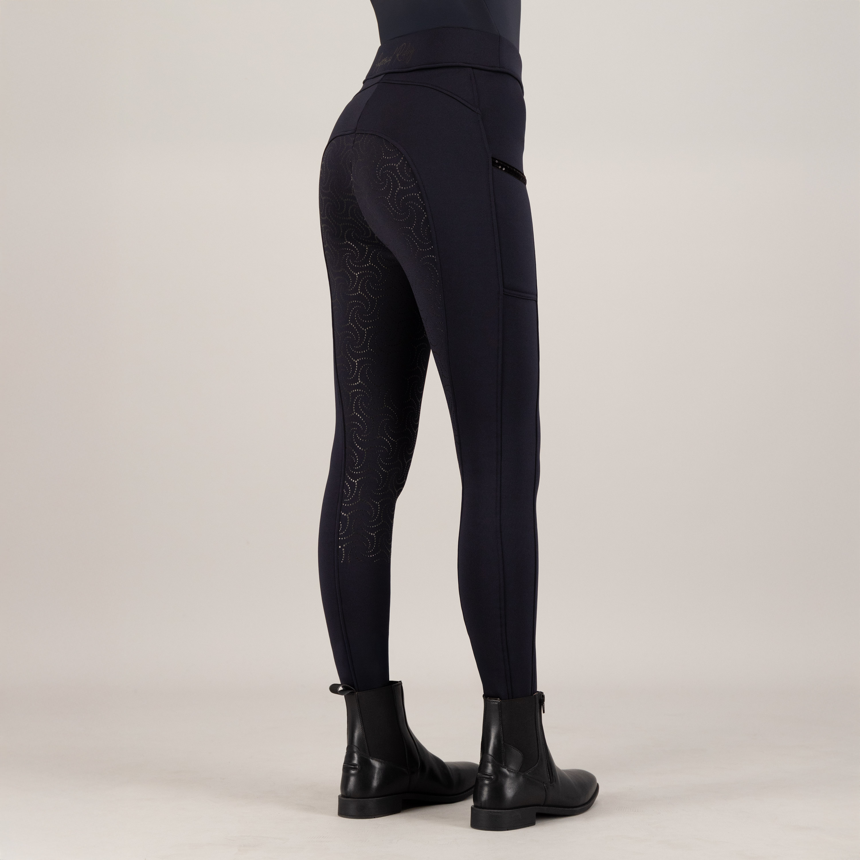 Imperial Riding Riding tights Teddy FullGrip - Navy - 3