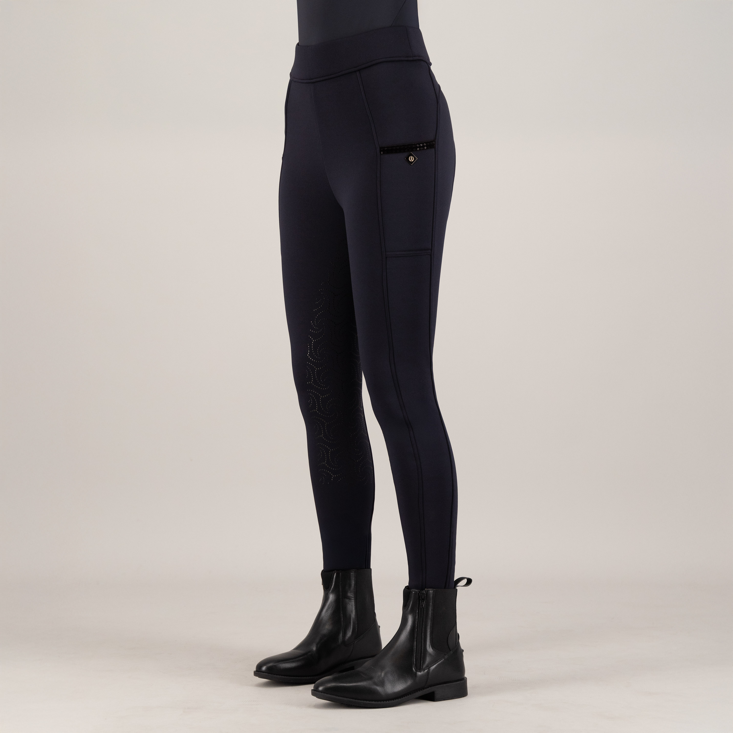 Imperial Riding Riding tights Teddy FullGrip - Navy - 7