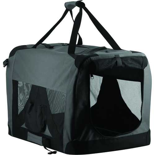 Pet Soft Crate Gray/Black PETSTER