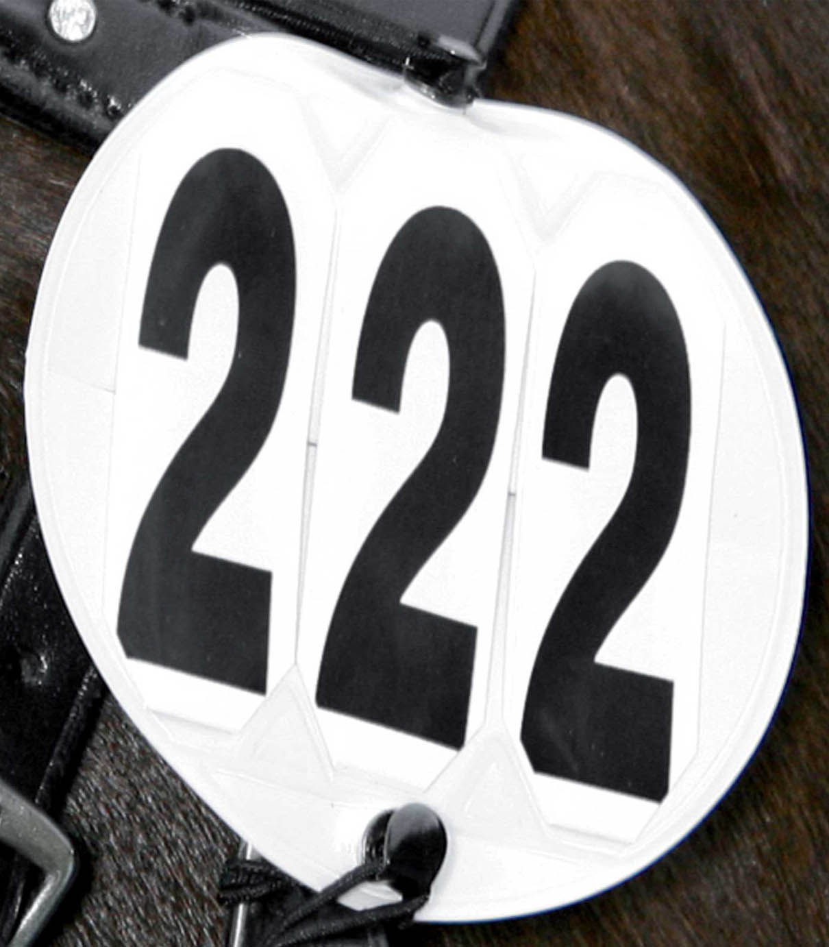 Waldhausen Nummerlapp till Träns, Rund vit