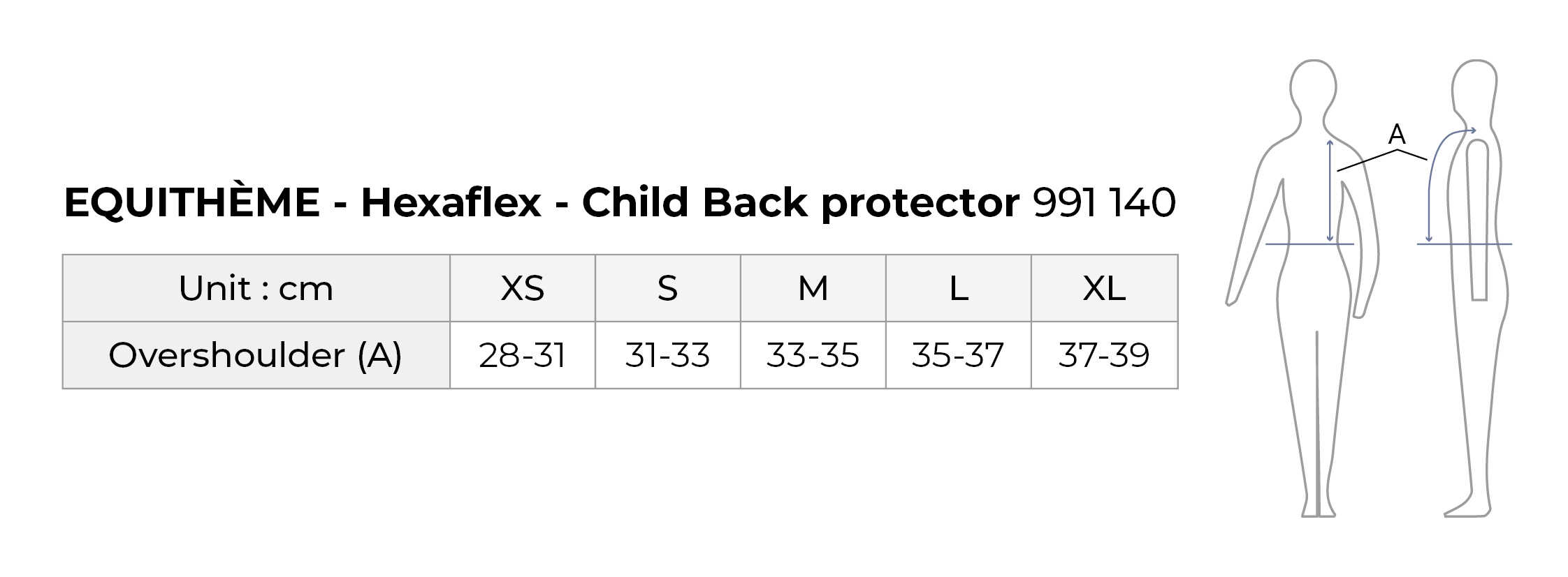 Equitheme Kids Hexaflex Back Protector Black - 5