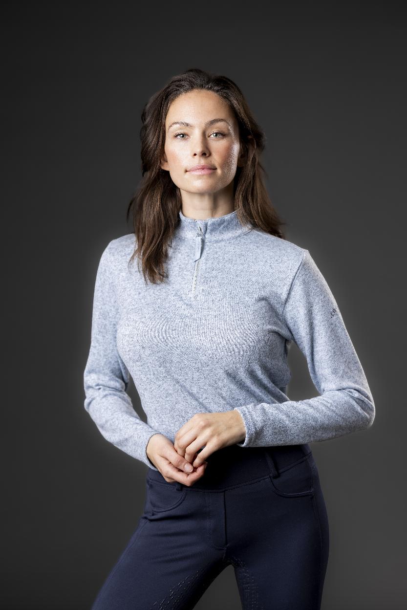 Equipage Stacey Långärmad Tröja Blue Fog (XS)