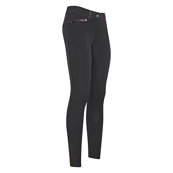 Imperial Riding Junior Riding breeches El Capone FullGrip - Black-Flower