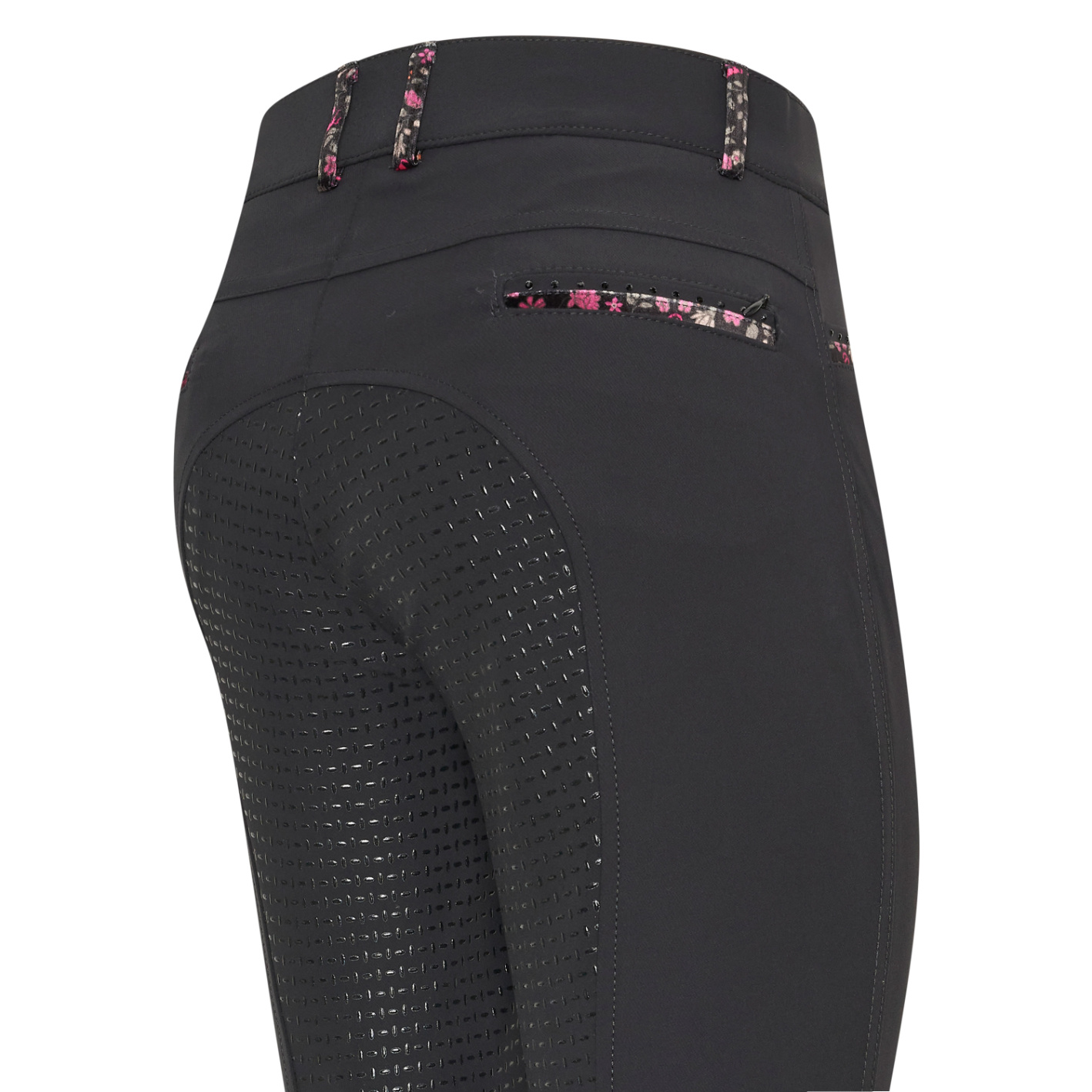 Imperial Riding Junior Riding breeches El Capone FullGrip - Black-Flower - 3
