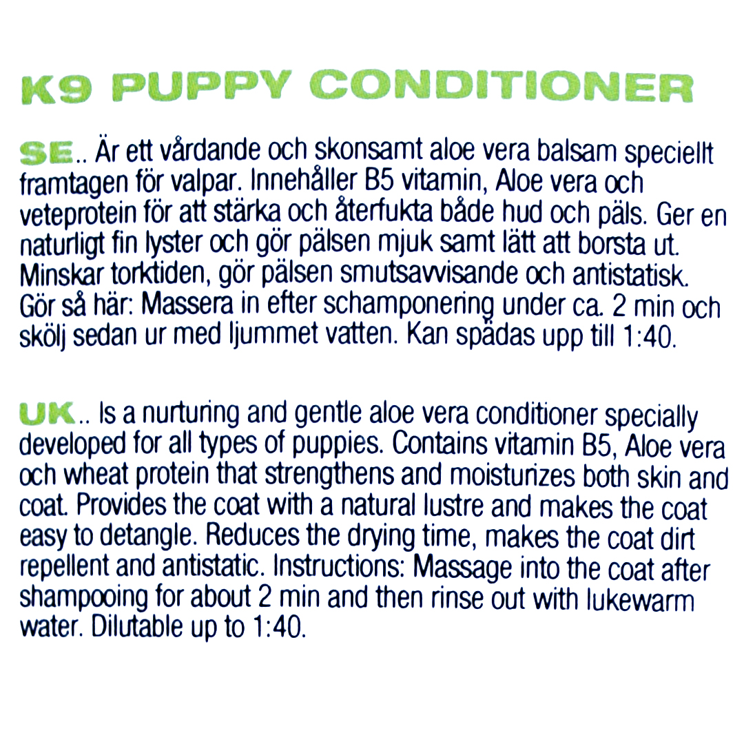K9 Puppy Conditioner - 300 ml - 2