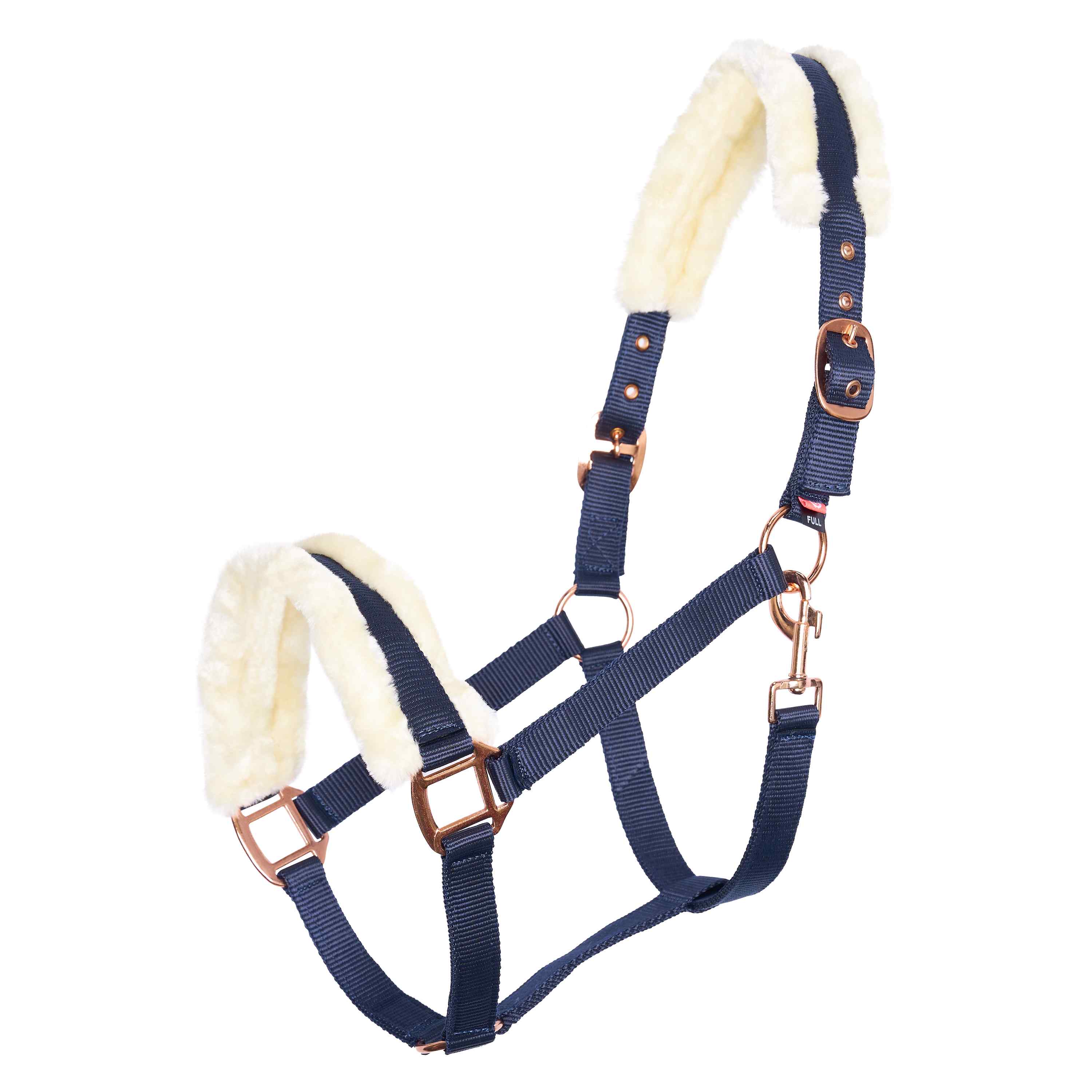 Imperial Riding Headcollar Classic Fur Navy - 4