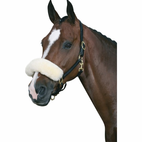 Horse Guard Nasenschoner Lammfell - Natur