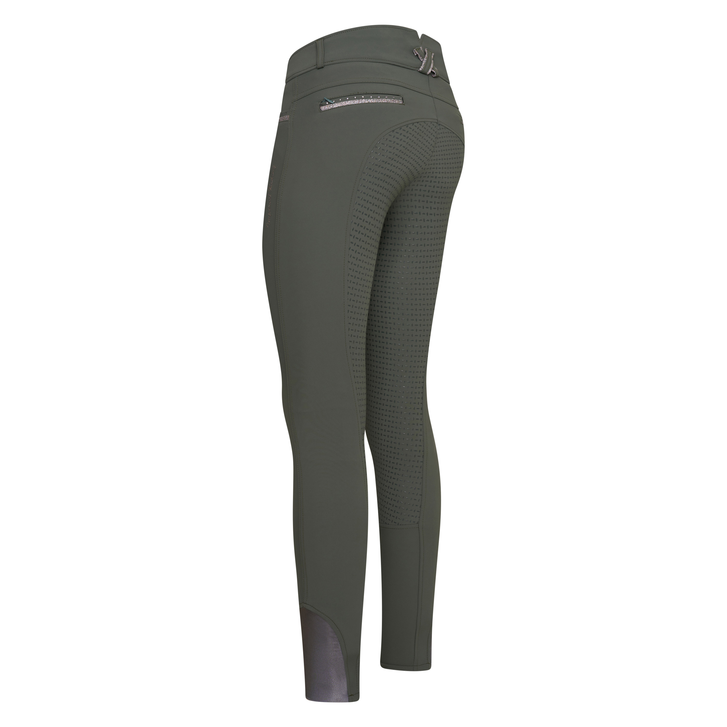 Imperial Riding Ridbyxor El Capone high waist FullGrip - Mörk oliv - 2