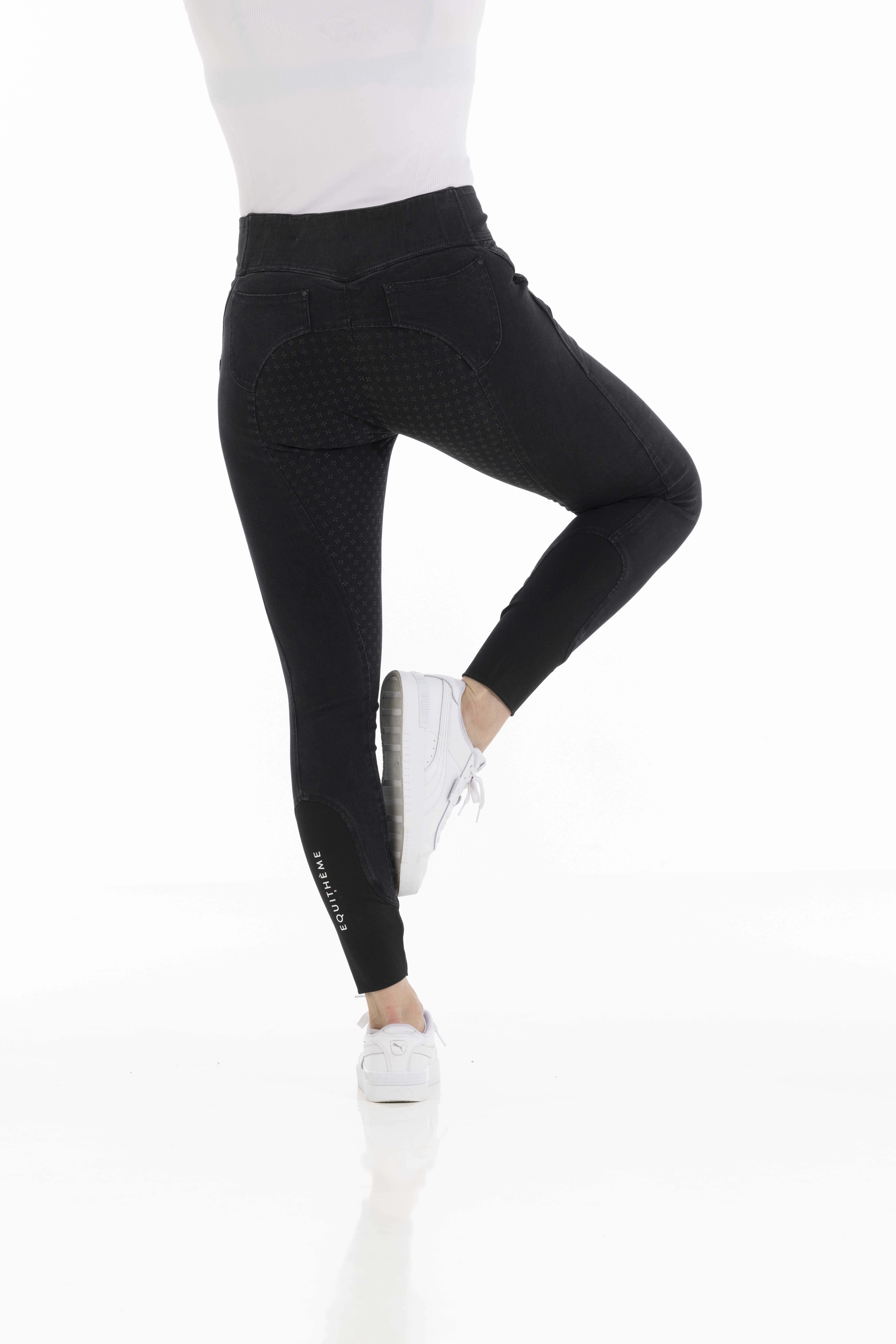 Equitheme Jena Silicone Jeansridbyxor Grå - 5