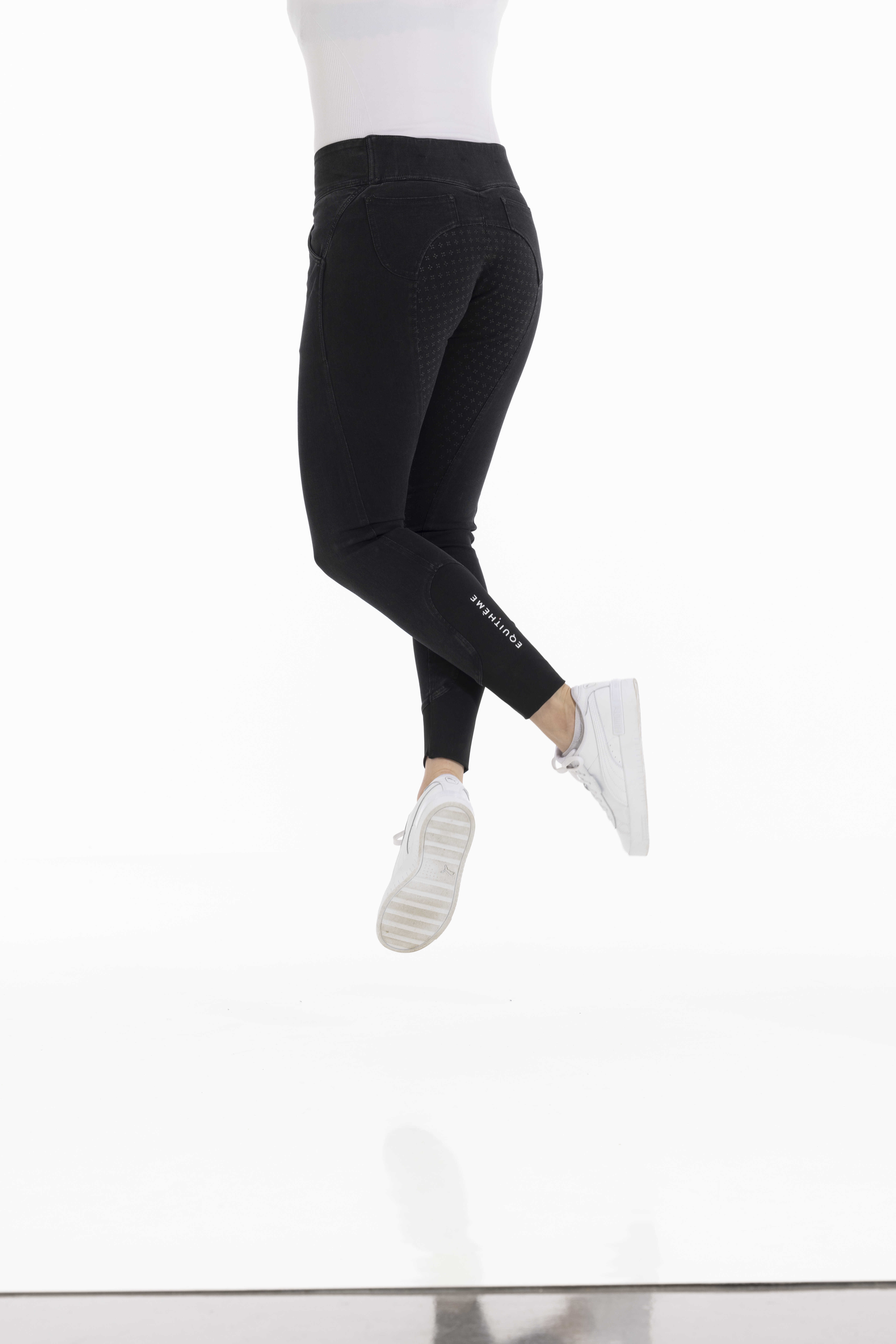 Equitheme Jena Silicone Jeansridbyxor Grå - 4