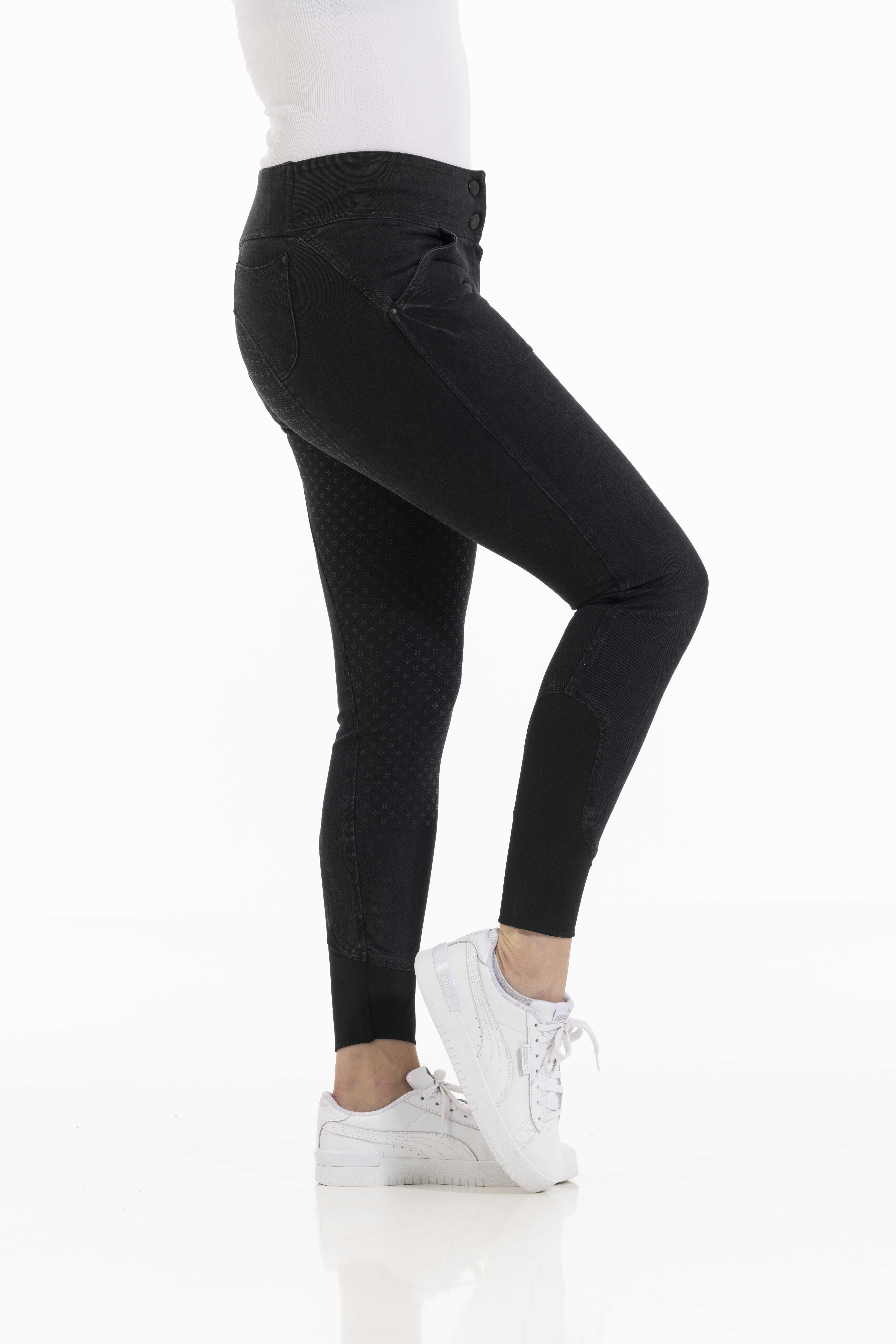 Equitheme Jena Silicone Jeansridbyxor Grå - 2