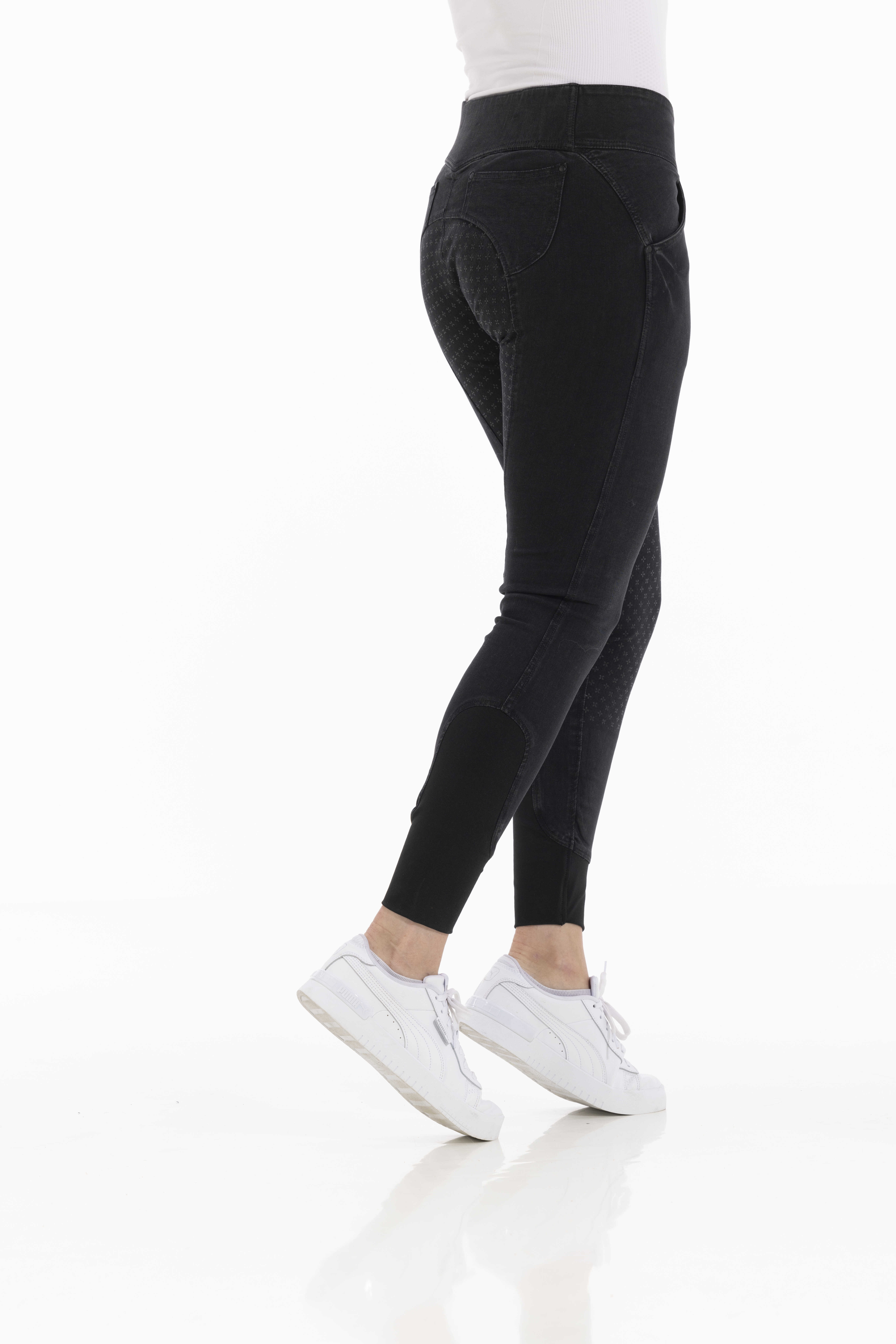 Equitheme Jena Silicone Jeansridbyxor Grå - 6