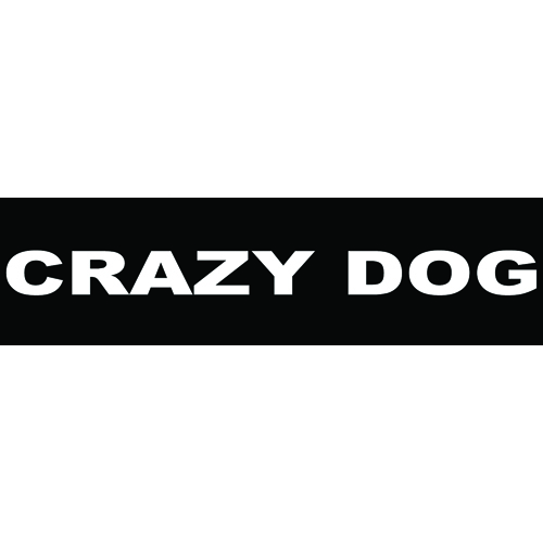"Crazy Dog" Kardborremärke, Small (S)