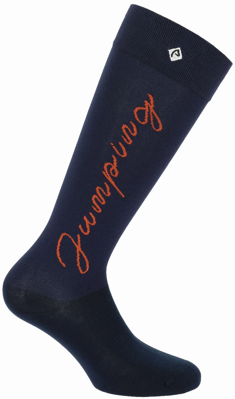 Equithème Jump Ridstrumpor Navy/Orange (34/36)
