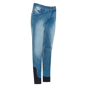 Imperial Riding Junior KIDS Riding breech Donny - Lightblue Denim